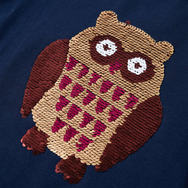 Lasten pitk&auml;hihainen T-paita laivastonsininen 104