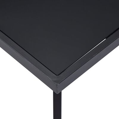 vidaXL Ruokapöytä musta 140x70x75 cm karkaistu lasi