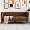vidaXL Chesterfield-sohva Muut Ruskea 182.5 x 74.5 x 74.5 cm Tekonahka