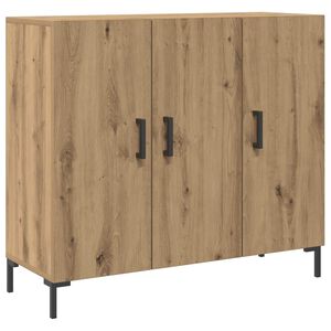 vidaXL Senkki artesaani tammi 90x34x80 cm tekninen puu