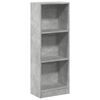 vidaXL Kirjahylly betoninharmaa 40x24x109 cm tekninen puu