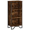vidaXL Kirjahylly savutammi 50x31x106 cm tekninen puu