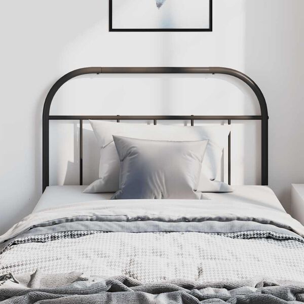 vidaXL Metallinen vaihtop&auml;&auml;ty musta 100 cm