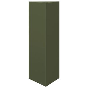 vidaXL Puutarhakukkalaatikko vihre&auml; kolmio 30x26x75 cm ter&auml;s