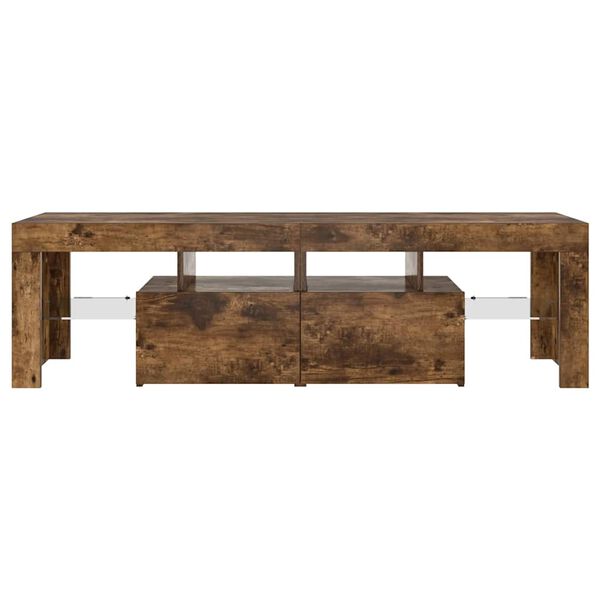 vidaXL TV-taso LED-valoilla savutammi 140x36,5x40 cm