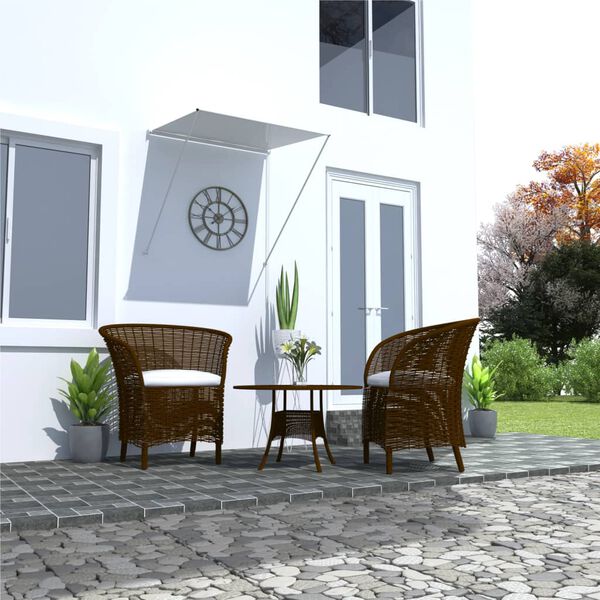 vidaXL Sisäänkelattava markiisi 100x150 cm kerma