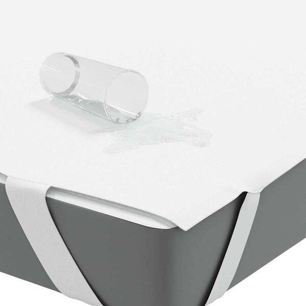 vidaXL Patjansuoja valkoinen 80x200 cm Vedenpit&auml;v&auml;