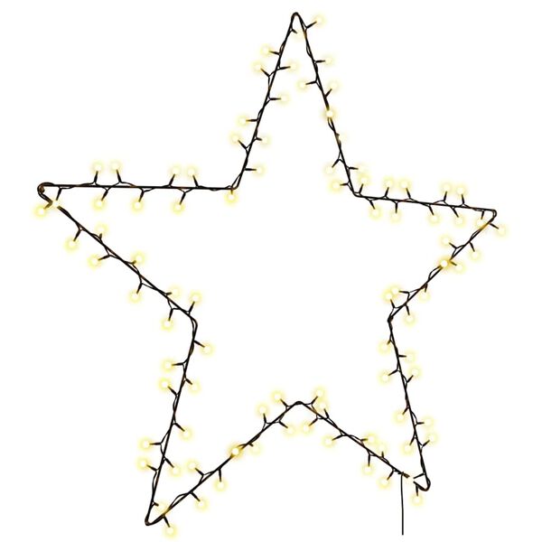 vidaXL Jouluvalot Star Silhouette 115 LEDs Lämmin valkoinen