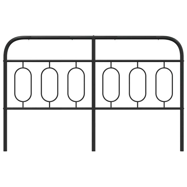 vidaXL Metallinen vaihtop&auml;&auml;ty musta 140 cm