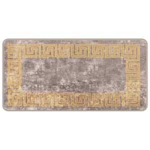 vidaXL Mattojuoksija MARSA Harmaa ja kulta 50 x 100 cm