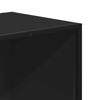 vidaXL Kirjahylly musta 80,5x35x139 cm tekninen puu