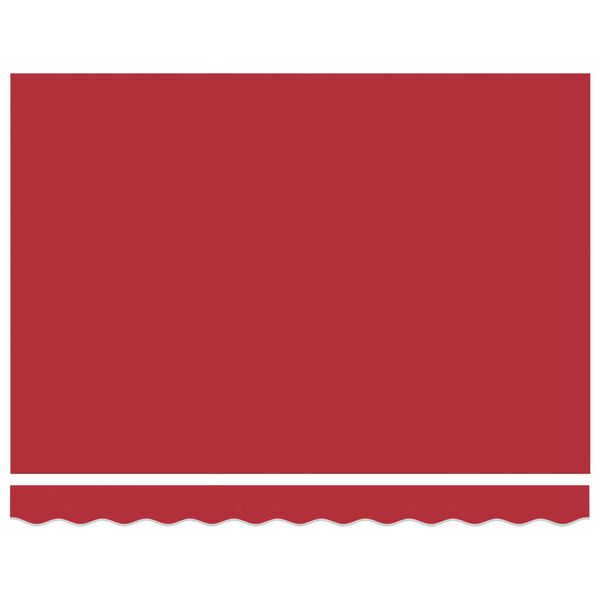 vidaXL Vetoutuva markiisi Punainen 350 x 250 cm Kangas ja Metalli