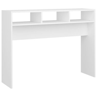 vidaXL Konsolipöytä valkoinen 105x30x80 cm lastulevy