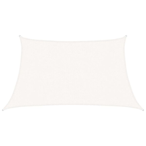 vidaXL Aurinkopurje 160 g/m² valkoinen 3/4x2 m HDPE