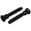 vidaXL Pistorasian korkea ruuvi 2 kpl Musta 7 x 40 mm Rauta