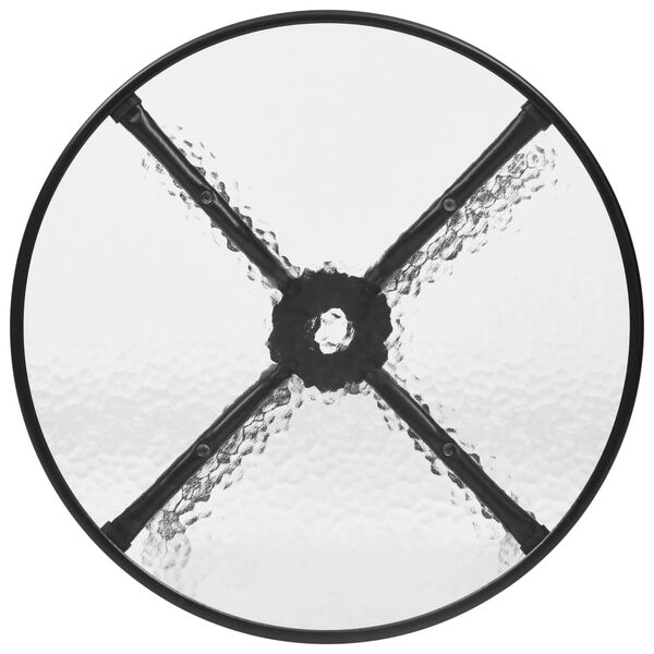 vidaXL 3-osainen ulkoruokailuryhm&auml; musta