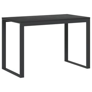 vidaXL Tietokonep&ouml;yt&auml; musta 110x60x73 cm lastulevy