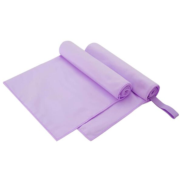 vidaXL Urheilupyyhkeet 2 pcs Violetti 100 x 50 cm