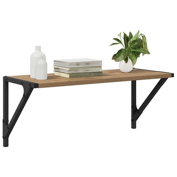 vidaXL Sein&auml;hyllyt 2 pcs Artisan tammi 60 x 25 x 25,5 cm Tekninen puu