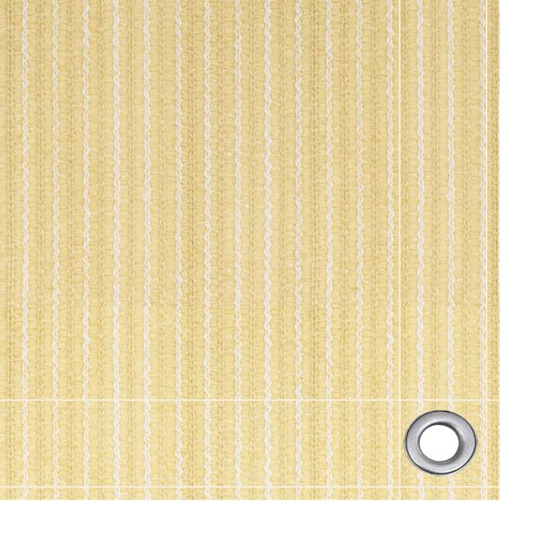 vidaXL Parvekkeen suoja beige 120x600 cm HDPE