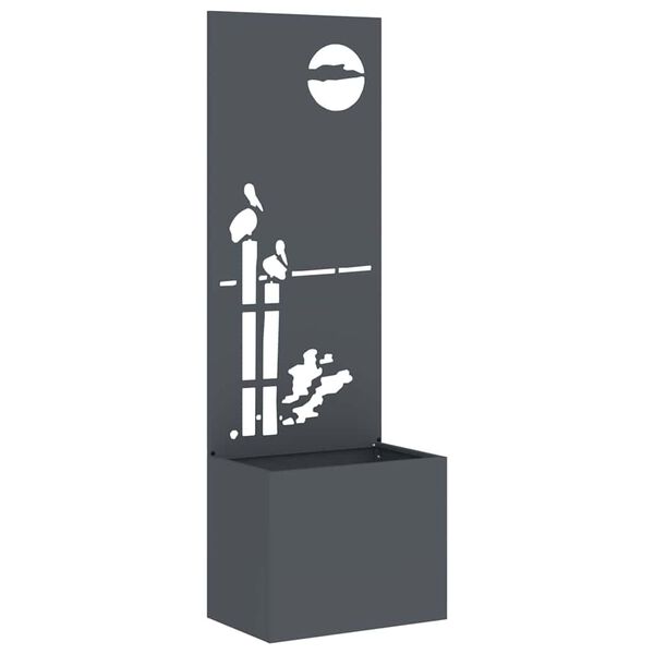 vidaXL Puutarhan yksityisyyden verho Antrasiitti 50 x 140 cm