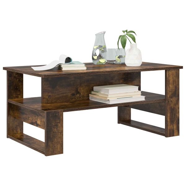 vidaXL Sohvap&ouml;yt&auml; Savup&auml;hkin&auml; 90 x 50 x 40 cm Tekninen puu