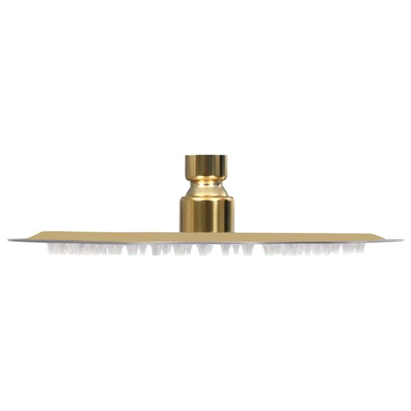 vidaXL Sade suihkup&auml;&auml; ruostumaton ter&auml;s 20 cm py&ouml;re&auml; kulta