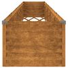 vidaXL Korotettu puutarhalaatikko 482x50x36 cm Corten-teräs