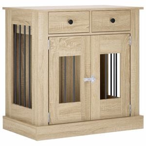 vidaXL Koira h&auml;kkihuonekalu Sonoma-tammi 80 x 47,5 x 80 cm