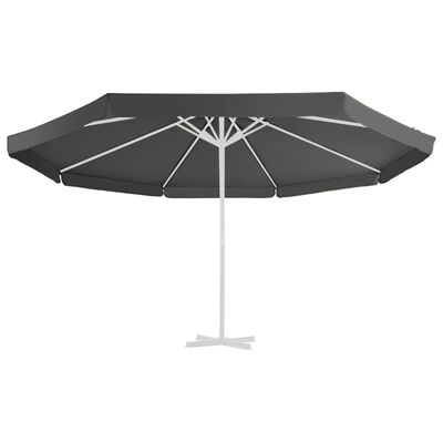 vidaXL Aurinkovarjon vaihtokangas antrasiitti 500 cm