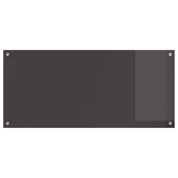vidaXL Keitti&ouml;n suojapaneeli 2 pcs Tumma harmaa 110 x 50 cm