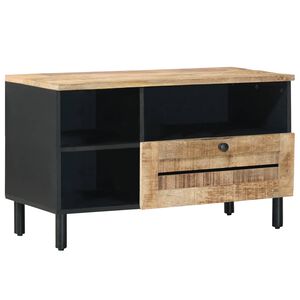 vidaXL S&auml;ilytyskaapit Ruskea 80 x 33,5 x 46 cm Kiinte&auml; mango puu