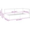 vidaXL Kulmavuoteen runko päätyllä Kerma 90 x 200 cm kangas