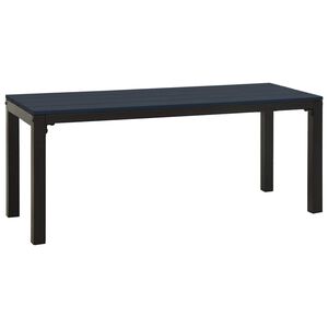 vidaXL Puutarhapenkki 110 cm ter&auml;s ja WPC musta
