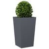 vidaXL Puutarhakukkalaatikko antrasiitti 45x45x75 cm ter&auml;s