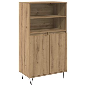 vidaXL Korkea kaappi Ruskea 60 x 36 x 110 cm Tekninen puu