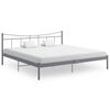 vidaXL S&auml;ngynrunko harmaa metalli 200x200 cm
