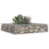 vidaXL Gabion Kohotettu Peti Hopea 100 x 100 x 20 cm Galvanoitu ter&auml;s