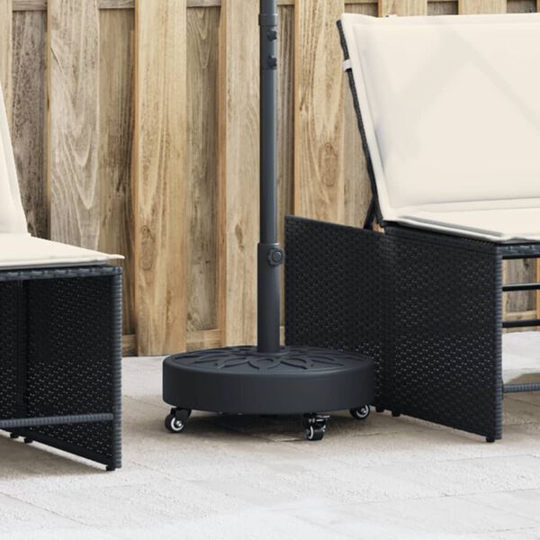 vidaXL Aurinkovarjon jalusta py&ouml;rill&auml; &Oslash;38/48 mm tangolle 27 kg py&ouml;re&auml;