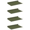 vidaXL Kelluva hylly 4 kpl Oliivivihre&auml; 30 x 18 x 2,5 cm Ter&auml;s