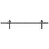 vidaXL Liukuovi Hardware Kit 152 cm Ter&auml;s Musta