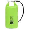 vidaXL Kuivapussi vihre&auml; 20 l PVC