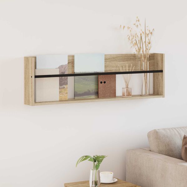 vidaXL Lehtiteline Sonoman tammi 100 x 12 x 30 cm Tekninen puu