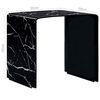 vidaXL Sohvap&ouml;yt&auml; musta marmori 50x50x45 cm karkaistu lasi