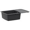 vidaXL Yksialtainen tiskiallas Graniitti 78 x 50 x 31 cm Grafiitti