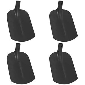 vidaXL Lapio P&auml;&auml; 4 kpl Musta 34,5 x 24 cm Jauhemaalattu Ter&auml;s