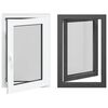 vidaXL Kellari-ikkuna RISOR 60 x 90 cm PVC ja lasi Antrasiitti