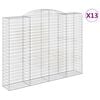 vidaXL Kaarevat kivikorit 13 kpl 300x50x220/240 cm galvanoitu rauta