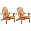 vidaXL Puutarhan Adirondack tuolit 2 kpl t&auml;ysi akasiapuu