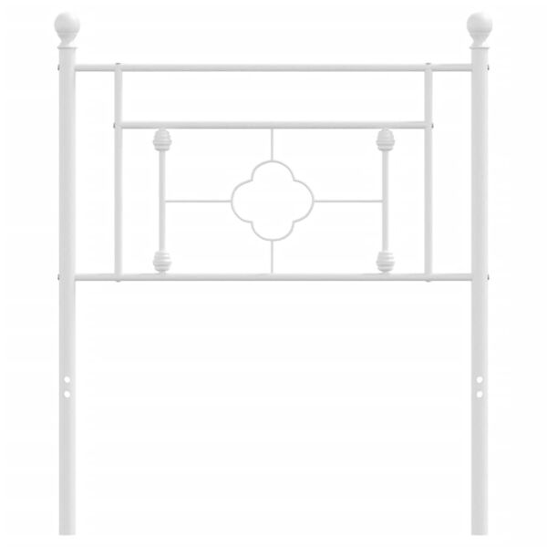 vidaXL Metallinen vaihtop&auml;&auml;ty valkoinen 75 cm